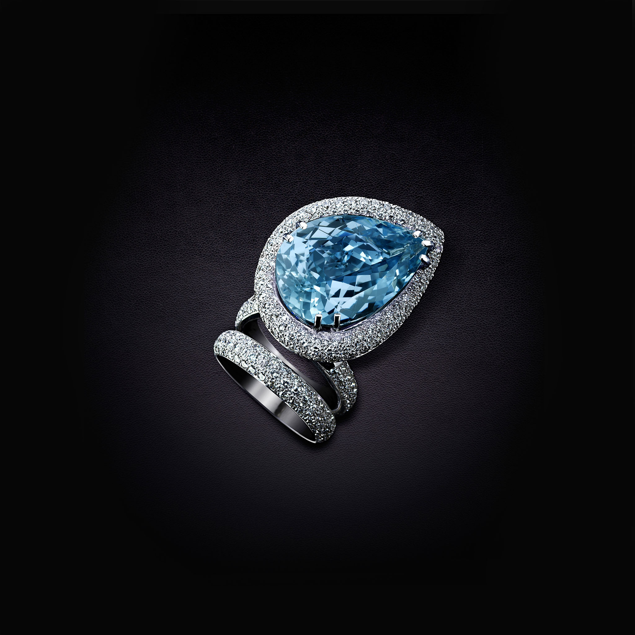 Bague TOSCA Aigue Marine