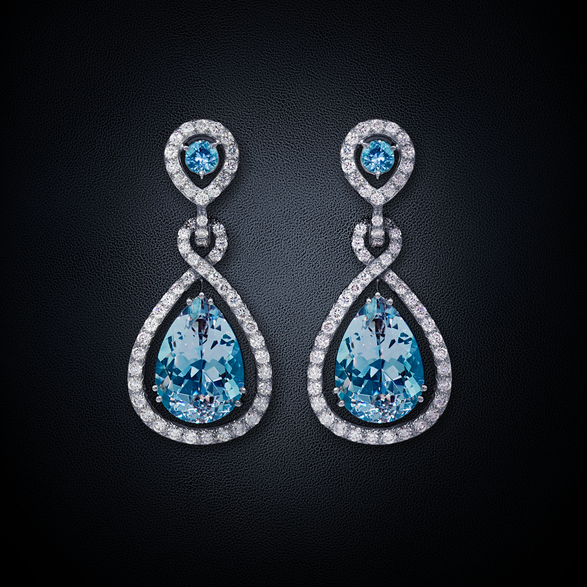 Earings TOSCA Aqua-Marine